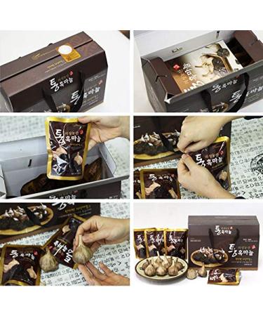 Uiseong Farm Whole Black Garlic - 30g (15 Pouches) | South Korea | Low Temperature Concentration - Buy Online on SooperMarket.com