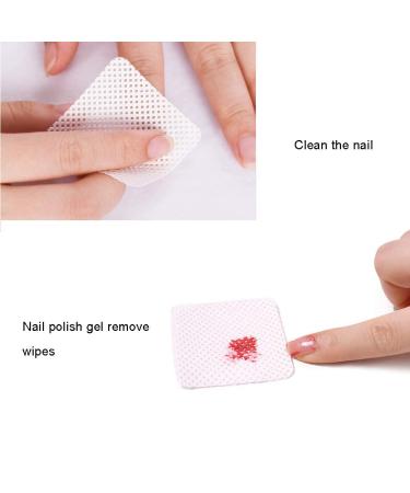 BLUERISE 500Pcs Nail Polish Remover Lint Free Wipes for Gel Nails & Eyelash Extensions - White - Buy Online on SooperMarket.com