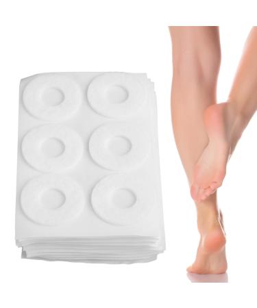 12 Sheet Callus Cushion Soft Felt Callus Pads Men Women Soreness Relief Soft Adhesive Round Foot Corn Callus Pad Remover Stick Foot Care Cushions for Men Women