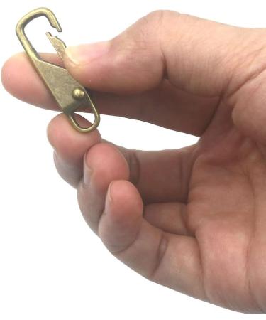 Universal Metal Zipper Pulls Replacement - Bronze 4pcs | Suitcase, Luggage, Jacket, Backpacks, Boot Repair - Buy Online on SooperMarket.com