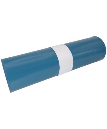 Hossi's wholesale- 120 liters of waste bags 1 roll of 25 pieces- blue garbage bags for house garden & catering waste- tear-resistant garbage bags with 39my thickness (700 x 1100 mm) 1 roll with 25 garbage bags