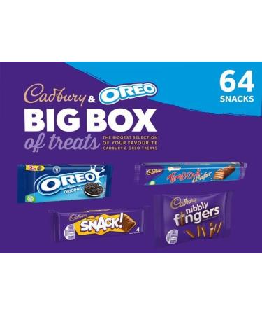 Cadbury & OREO Biscuit 64 Big Box of Treats 1.8kg Milk Chocolate Fingers Time Out Snack I Sharing Big Biscuit Gift Family Size Party Office Supplies Lunch Box | Sold by ESSENTIAL PRODUCTS - Buy Online on SooperMarket.com