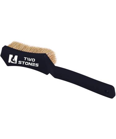 Bouldering Brush with Thick Boar's Hair Bristles | Rock Climbing Holds Cleaner | Indoor/Outdoor Climbing Chalk Brush - Black & Purple - Buy Online on SooperMarket.com