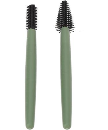 Verdant Touch Makeup Brush Silicone Eyelash Brush Set Portable Mascara Brush Reusable Makeup Brush with Washable Dustproof Box Green - Buy Online on SooperMarket.com