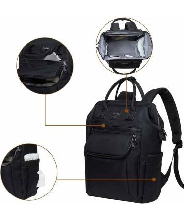 Caucko Baby Diaper Bag with Stroller Hook | Multifunctional Nylon Travel Backpack | Large Capacity | Black - Perfect for On-the-Go Parents - Buy Online on SooperMarket.com