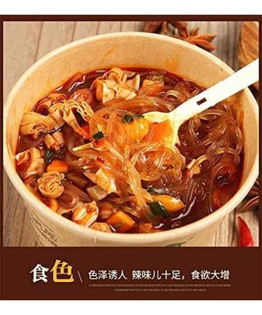 Spicy and sour powder in barrel 120g Hot and Sour Noodles Instant Noodles Chongqing Specialty Snacks Sweet Potato Noodles Spicy snacks Food substitute Instant Spicy Vermicelli (10 barrel) - Buy Online on SooperMarket.com