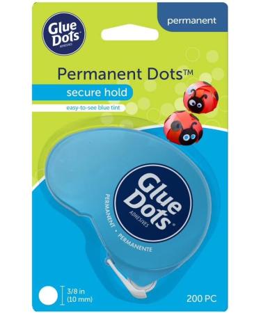 Glue Dots Permanent Dot N' Go Dispenser with 200 (.375 Inch) Permanent Adhesive Dots (11346) 1 Pack Permanent Dispenser - Buy Online on SooperMarket.com