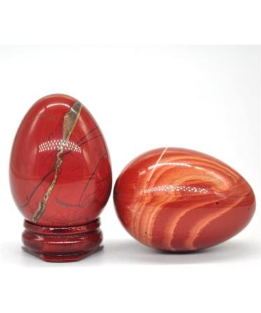 35x50mm Red Jasper Oval Natural Crystal Stone Mineral Specimen - Buy Online on SooperMarket.com