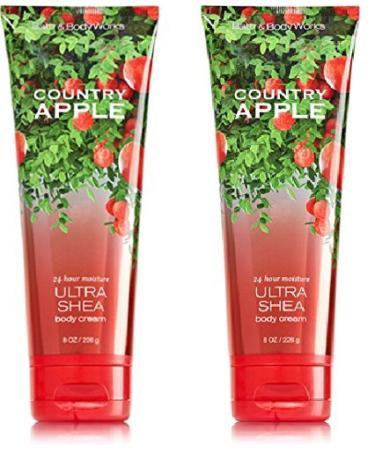 Bath and Body Works (2) Country Apple Body Creams-8 oz. Bottles