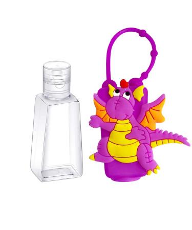 VHOPMORE 6Pcs Kids Travel Hand Sanitizer Bottles with Keychain Holder - Dinosaur Design, 30ml Leak Proof Refillable Containers - Buy Online on SooperMarket.com