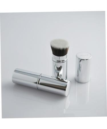 minkissy Cosmetic Applicator Retractable Brush Travel Makeup Dense Foundation Brush Retractable Makeup Brush Retractable Powder Brush Foundation Makeup Tool Metal With Cover - Buy Online on SooperMarket.com