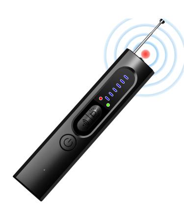 WGP Hidden Camera Detectors, Hidden Devices/Bug/Anti Spy/Listing Device/GPS Tracker/RF Detector, 5 Sensitivity Levels, 25H Working Time, Home Office Travel Black