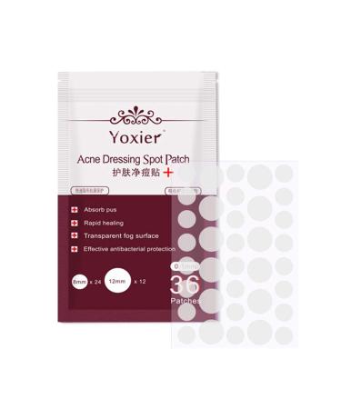 Acne Dressing Spot Patch Acne Paste Transparent Pimple Patch Breathable Painless Acne Treatment Gel Patch Skin Care Absorb Pus Rapid Healing Effective Antibacterial Protection 36 Patches