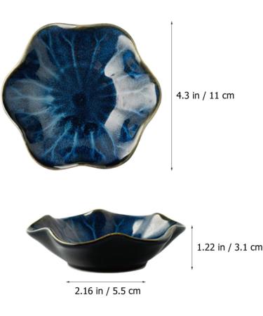 Alipis 2pcs Bowl Vinegar Snack Dip Soup Chili Side BBQ Kitchen Bowls Shaped Dipping Ceramics Container As Shown 11x5.5cm - Buy Online on SooperMarket.com