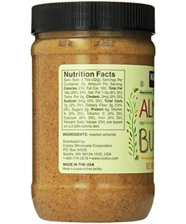Kirkland Signature Creamy Almond Butter 765gm - Buy Online on SooperMarket.com