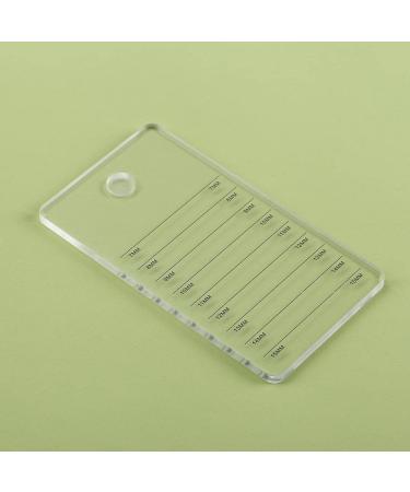 Acrylic Eyelash Extension Pallet Grafting False Eyelash Organizer Extension Pad Lash Tray Adhesive Glue Palette Individual Holder (Transparent A)