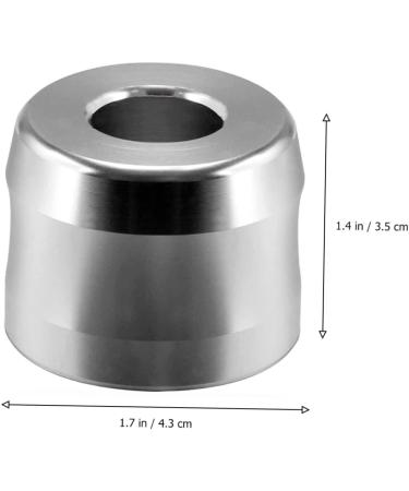 Beavorty 3-Pack Razor Holder Stand - Stainless Steel & Aluminum Alloy Safety Razor Base for Men - Travel Brush Silver - 4.3x4.3cm - International Shipping - Buy Online on SooperMarket.com