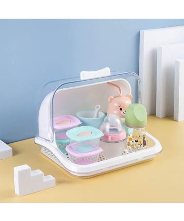 Ipetboom Baby Bottle Drying Rack with Storage Box - Portable Kitchen Organizer - Buy Online on SooperMarket.com