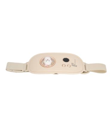 KKPZZ menstrual heating pillow vibration massage fast warming various adjustable modes portable waist heating pillows for period cramps beige