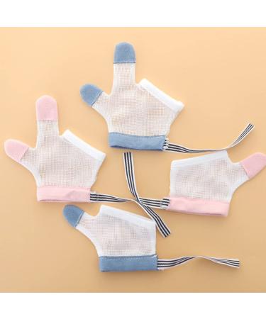 FOMIYES Baby Mittens Finger Gloves - Stop Thumb Sucking, Breathable Mesh, Anti-Scratch, Nail Kit - 1 Pair - Buy Online on SooperMarket.com