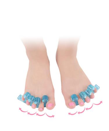KALLORY Silicone Gel Toe Separators - Hammer Toe, Bunion Cushions, Valgus Adjuster - 1 Pair - Buy Online on SooperMarket.com