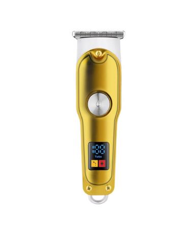 Buy Rechargeable Hair Clipper Set - Cordless Gold Metal Electric Trimmer with Guide Combs for Grooming | International Shipping Available - Buy Online on SooperMarket.com