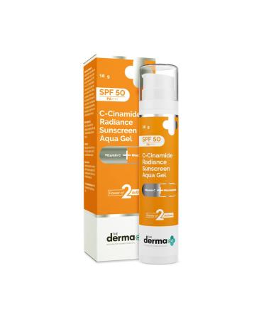 C-Cinamide Radiance Sunscreen Aqua Gel with SPF 50 & PA++++ | Helps Give Glowing Skin with Vitamin C & Niacinamide | Non-Comedogenic & Lightweight | 1.76 Oz/ 50g