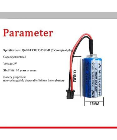 Buy CR17335SE-R Q6BAT 1800mAh 3V Li-ion Battery - Pack of 25 | Non-Rechargeable | Fast International Shipping - Buy Online on SooperMarket.com