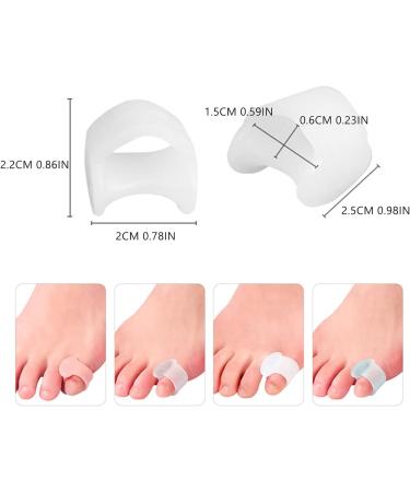 HEIMEABI Toe Straightener & Spreader | Bunion Corrector Gel Separator | Pinky Toe Corrector & Cellulite Remover - Light Blue One Size - Buy Online on SooperMarket.com