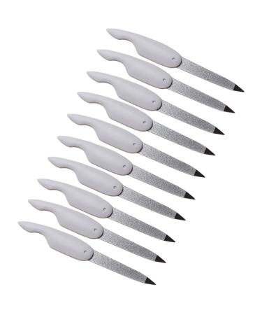 Beaupretty 10pcs Folding Double Side Nail Files and Buffers - Pocket Size Manicure Pedicure Tool - Buy Online on SooperMarket.com