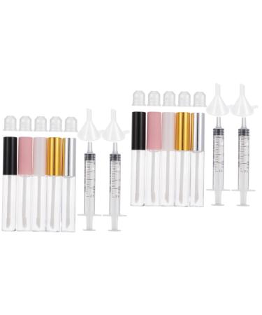 Didiseaon 4 Sets Eye Mascara Tube Transparent Mascara Lash Containers Filling Plastic Travel