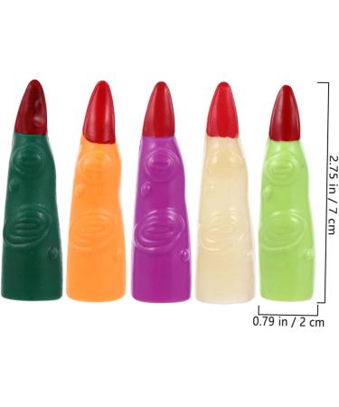 Beavorty 50 pcs fake finger cot Halloween Accessory cosplay finger nails scary witches nails fake zombie fingers scary fingers claw Vampire Costume nails prom props decorate plastic make up - Buy Online on SooperMarket.com