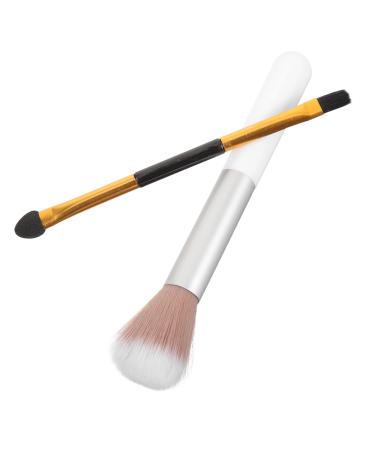 FOYTOKI 2pcs Makeup Brush Cream Concealer Brush Women Eye Shadow Brush Highlighter Brush Brow Brush Plastic