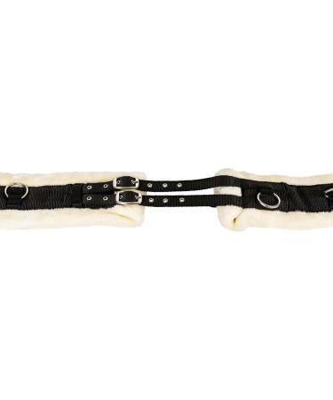 Equinate Cleveland Lungeing Girth with Synthetic Lambskin & Wither Pad - Pony Size 12 Side Reins Adjustable Waist - Premium Equestrian Gear - Buy Online on SooperMarket.com