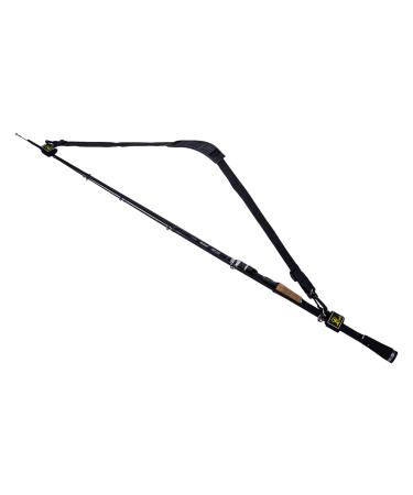 Goture Fishing Rod Carry Strap,Adjustable Fishing Pole Holder Sling Shoulder Belt,Fishing Rod Shoulder Strap Wrap Black