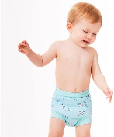 Splash About Baby & Toddler Happy Nappy Reusable Swim Nappy Paper Planes - Size 3-6 Months - Buy Online on SooperMarket.com