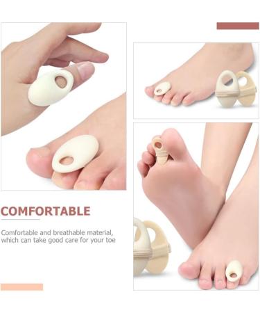 Beavorty Foam Corn Cushions - 2pcs Toe Pads with Elastic Strap for Callus, Bunion, and Toe Protection - White - Buy Online on SooperMarket.com