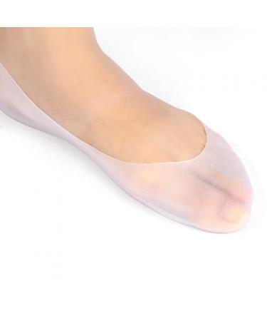 Moisturizing gel socks moisturizing reusable friction-free 1 pair of silicone foot socks that are stable for protection (L)
