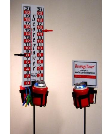 ScoreTower Combo Set for Cornhole - Scoreboard & Drinkholders for Cornhole
