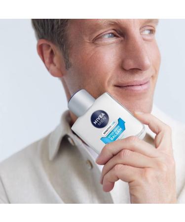 Nivea Men Sensitive Cool After Shave Balm 3-Pack (3 x 100ml) - Soothing Skin Care with Chamomile & Algae Extracts for Sensitive Skin - Buy Online on SooperMarket.com