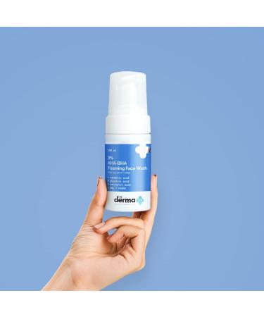 3% AHA-BHA Foaming Face Wash | Gently Exfoliates & Unclogs Pores | Controls Acne for All Skin Types | 3.38 Fl Oz/100ml - Buy Online on SooperMarket.com