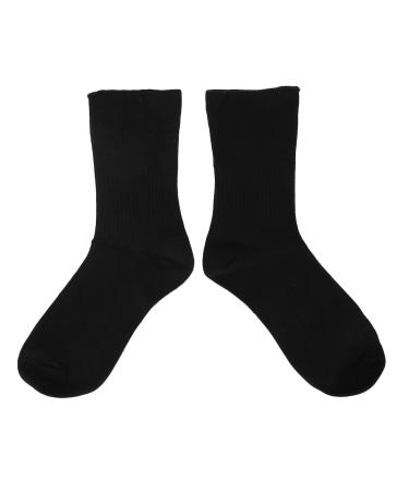 Diabetic Foot Socks  Ankle Quarter Socks for Diabetes Swollen Edema Circulatory Feet  Wide and Non-Binding Top Moisture Wicking(Black)