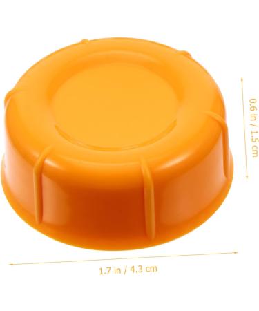 Vaguelly Breastmilk Bottles Cap 20 Pcs Baby Bottle Seal Cap Water Bottle Travel Food Grade Pp Water Proof Leak Proof Lids Orangex2pcs 4.3x4.3x1.5cmx2pcs - Buy Online on SooperMarket.com