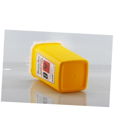Solustre 3 StK Disposal Blade Container - Safe Sharp Razor Disposal & Travel Trash Storage - Yellow 15.4x9.5cm (Pack of 3) - Buy Online on SooperMarket.com