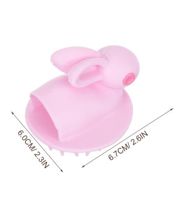 Kisangel 8 Pcs Rabbit Head Scrubber Stimulation Massage Hair Brushes - Silicone Baby Scalp Massager Shampoo with Handle for Cleaning - Adorable Design - 6.7X6CMx4pcs - Buy Online on SooperMarket.com