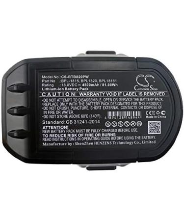 High-Quality Battery Replacement for Ryobi BPP-1817M P102-P234G | International Shipping Available - Buy Online on SooperMarket.com
