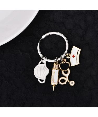 Guqqeuc Nurse Gifts | Stethoscope Keychain & Nurse Cap | Perfect Doctor & Nurse Appreciation Gifts for Women & Men | Nursing Graduation Gifts for Students & Practitioners - Buy Online on SooperMarket.com