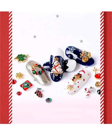 Brensty Nail Colorful Nail Christmas Rhinestone Series 3D Manicure Nail Art Decor DIY Studs Pearl Jewelry SD-04 - Buy Online on SooperMarket.com