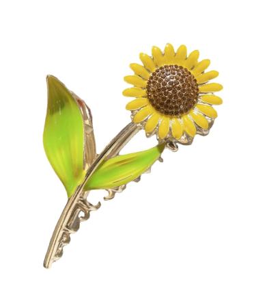 Healeved Sunflower Hair Claw Clip Non-Slip Hair Styling Claw Clips Flower Shaped Claw Clips for Women Girls Thin and Thick Hair