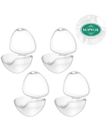 SUPVOX 4-Pack Transparent Pacifier Cases | Portable Storage Box for Newborns Babies & Toddlers - Ideal Baby Essentials - Buy Online on SooperMarket.com